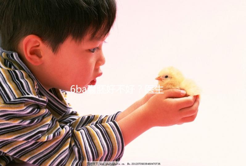 6ba囊胚好不好？醫(yī)生:調(diào)理好身體才是提升成功率的基礎